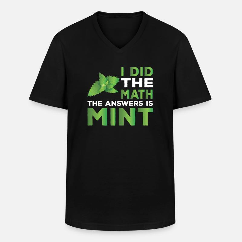 Mint-witz-geschenk - Männer-T-Shirt mit V-Ausschnitt - Schwarz