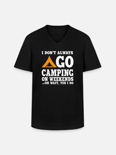 Fun Camping Lovers Gift - Men's V-Neck T-Shirt - black