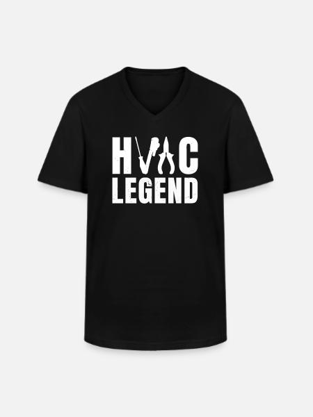Hlk legend - Men's V-Neck T-Shirt - black