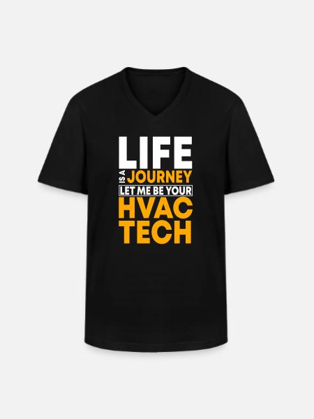 HVAC Technician - Men's V-Neck T-Shirt - black
