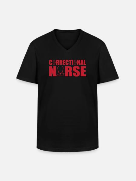 Prison Nurse - Men's V-Neck T-Shirt - black