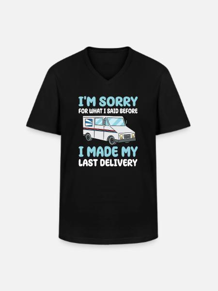 Lieferfahrer - Männer-T-Shirt mit V-Ausschnitt - Schwarz