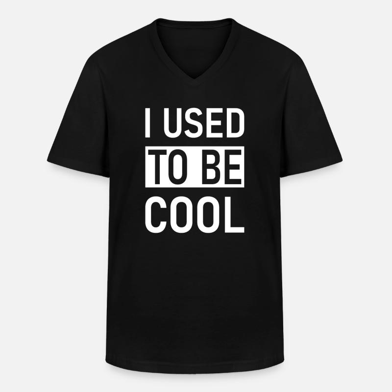 J’avais l’habitude d’être cool - T-shirt col V Homme - noir