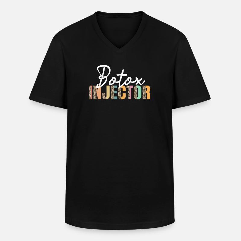 Botox-injektor - Männer-T-Shirt mit V-Ausschnitt - Schwarz