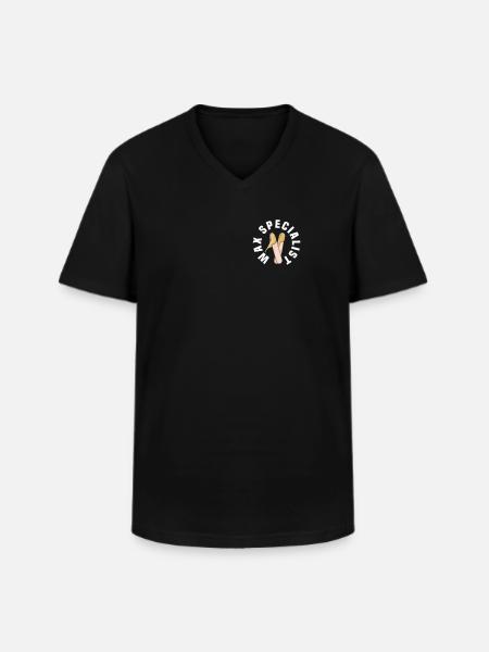 Waxing Spezialist - Männer-T-Shirt mit V-Ausschnitt - Schwarz