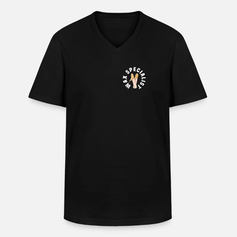 Waxing Spezialist - Männer-T-Shirt mit V-Ausschnitt - Schwarz