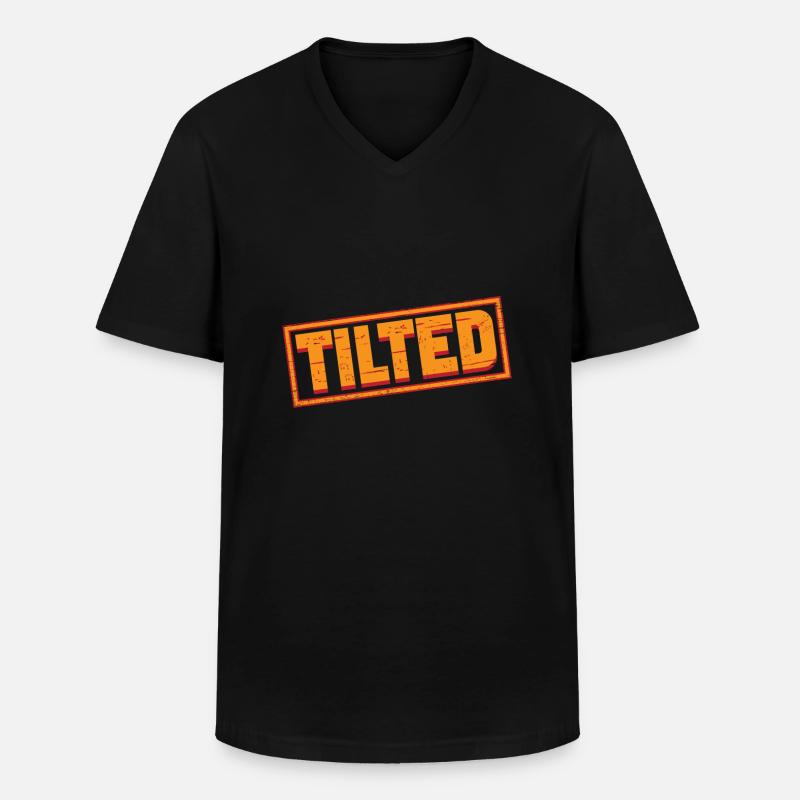 Tilted Pinball Machines GIft Ideas - Männer-T-Shirt mit V-Ausschnitt - Schwarz