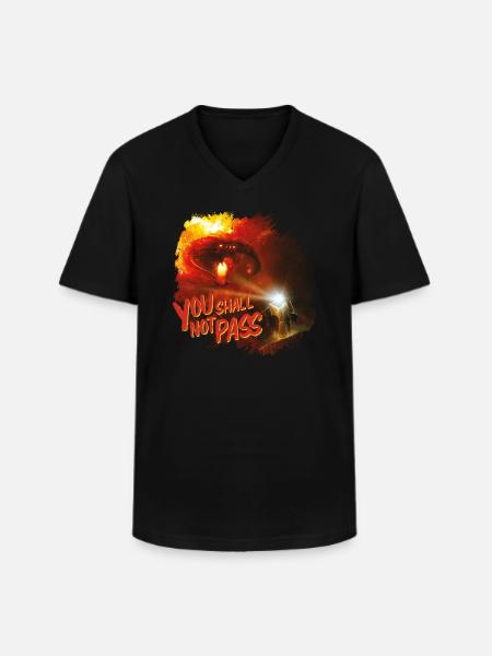 Le Seigneur Des Anneaux Gandalf Et Le Balrog - T-shirt col V Homme - noir