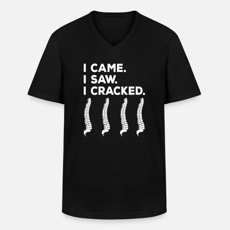 Chiropraktiker - Männer-T-Shirt mit V-Ausschnitt - Schwarz