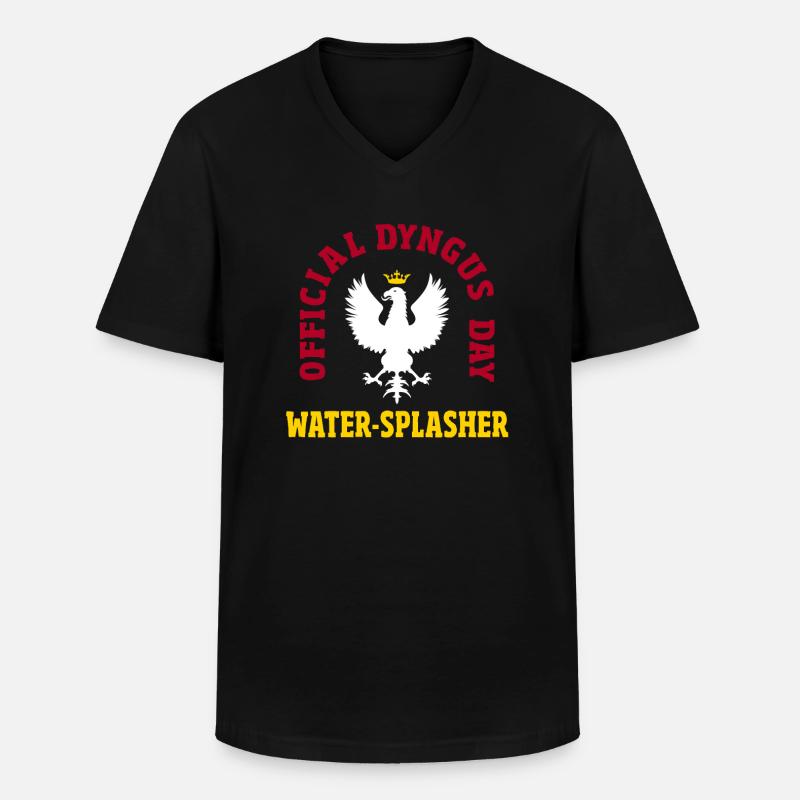 PolniscŚmigus-Dyngus Wasserspritzer - Männer-T-Shirt mit V-Ausschnitt - Schwarz