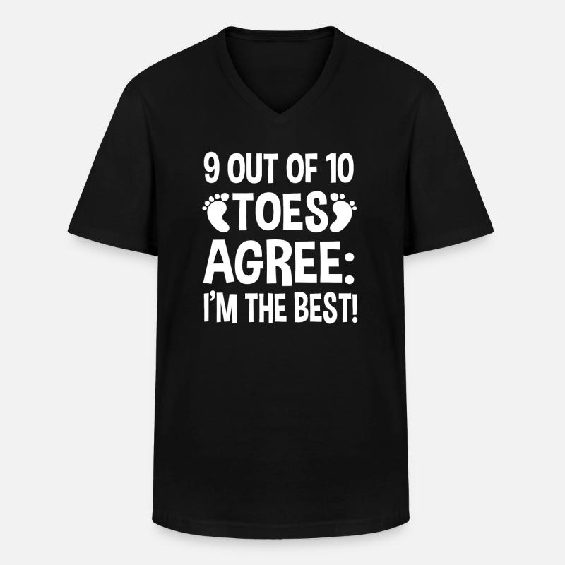 Funny Toe Amputation Gift - Men's V-Neck T-Shirt - black