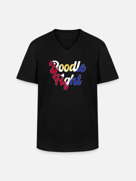 Combat de boodle philippin - T-shirt col V Homme - noir