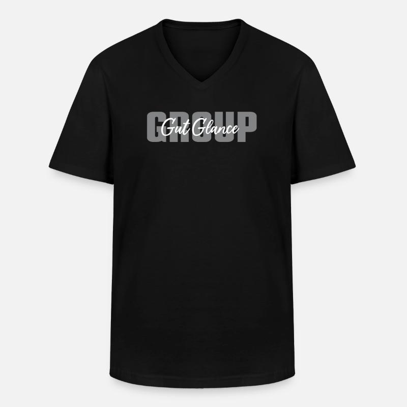 EEndoskopie – Gut Glance Group - Männer-T-Shirt mit V-Ausschnitt - Schwarz