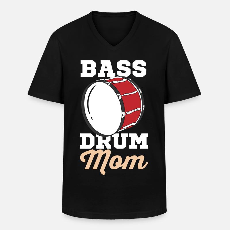 Große Trommel Mutter - Männer-T-Shirt mit V-Ausschnitt - Schwarz