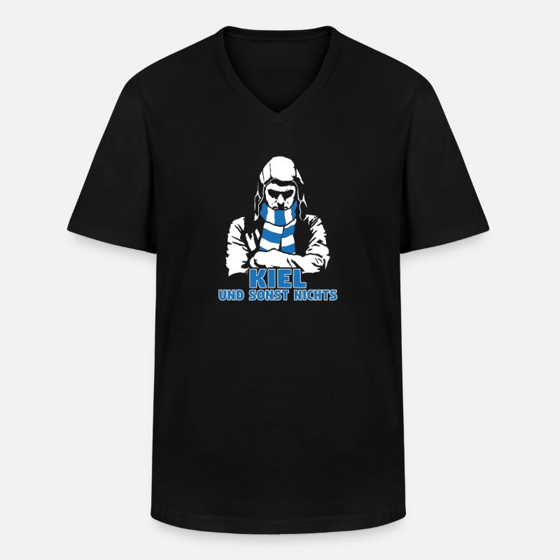 Kiel und sonst nichts - Männer-T-Shirt mit V-Ausschnitt - Schwarz