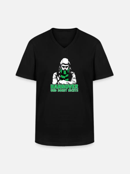 Hannover und sonst nichts - Männer-T-Shirt mit V-Ausschnitt - Schwarz