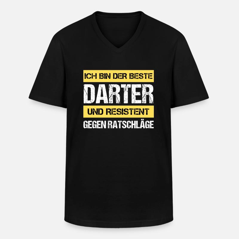 Resistenter Darter - Männer-T-Shirt mit V-Ausschnitt - Schwarz
