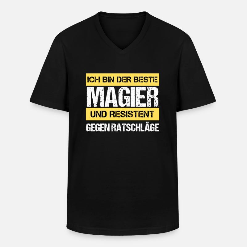 Resistant Mage - Men's V-Neck T-Shirt - black