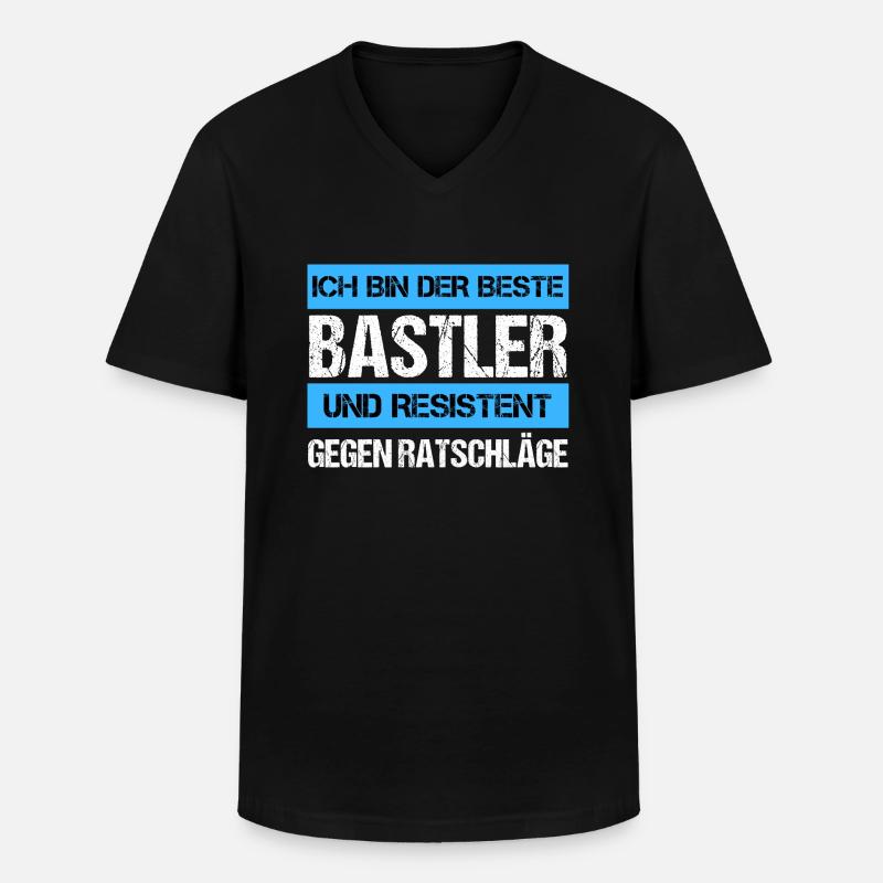 Resistenter Bastler - Männer-T-Shirt mit V-Ausschnitt - Schwarz