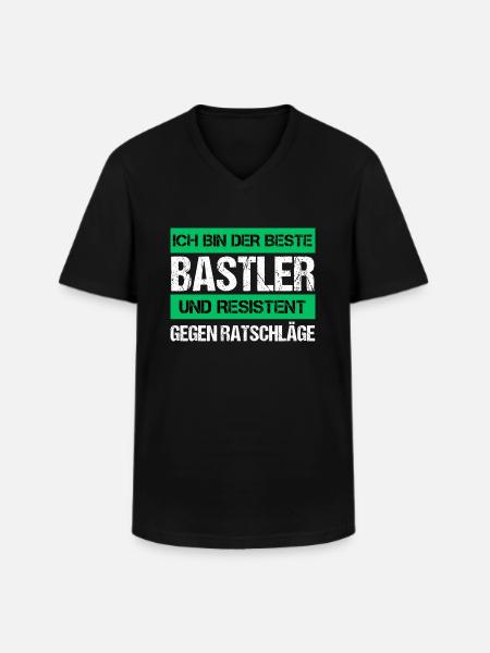 Bricoleur résistant - T-shirt col V Homme - noir
