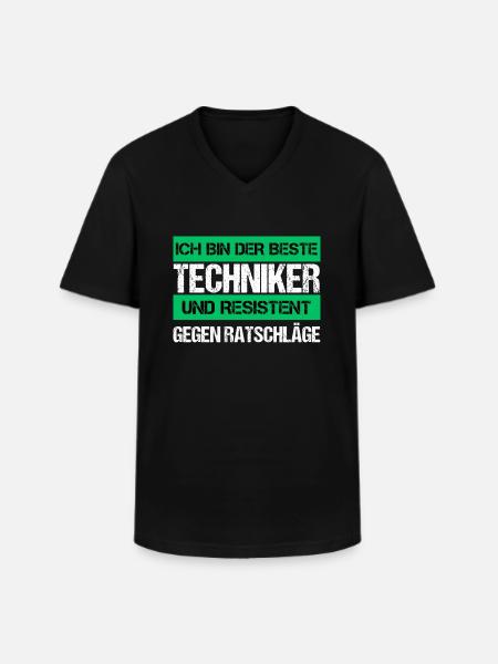 Technicien résistant - T-shirt col V Homme - noir
