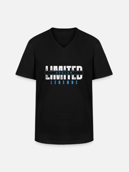 Limited Sailor Legend. - Men's V-Neck T-Shirt - black