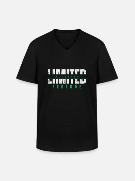 Limited Overseer Legend. - Men's V-Neck T-Shirt - black