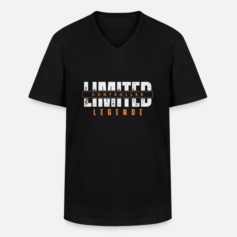 Limited Controller Legend. - Men's V-Neck T-Shirt - black