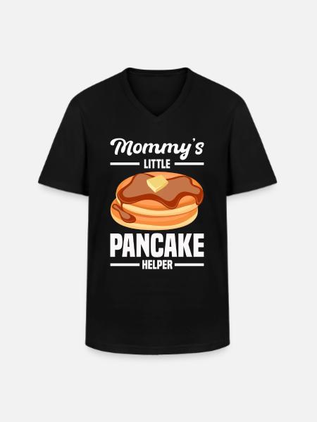 Pfannkuchen - Männer-T-Shirt mit V-Ausschnitt - Schwarz