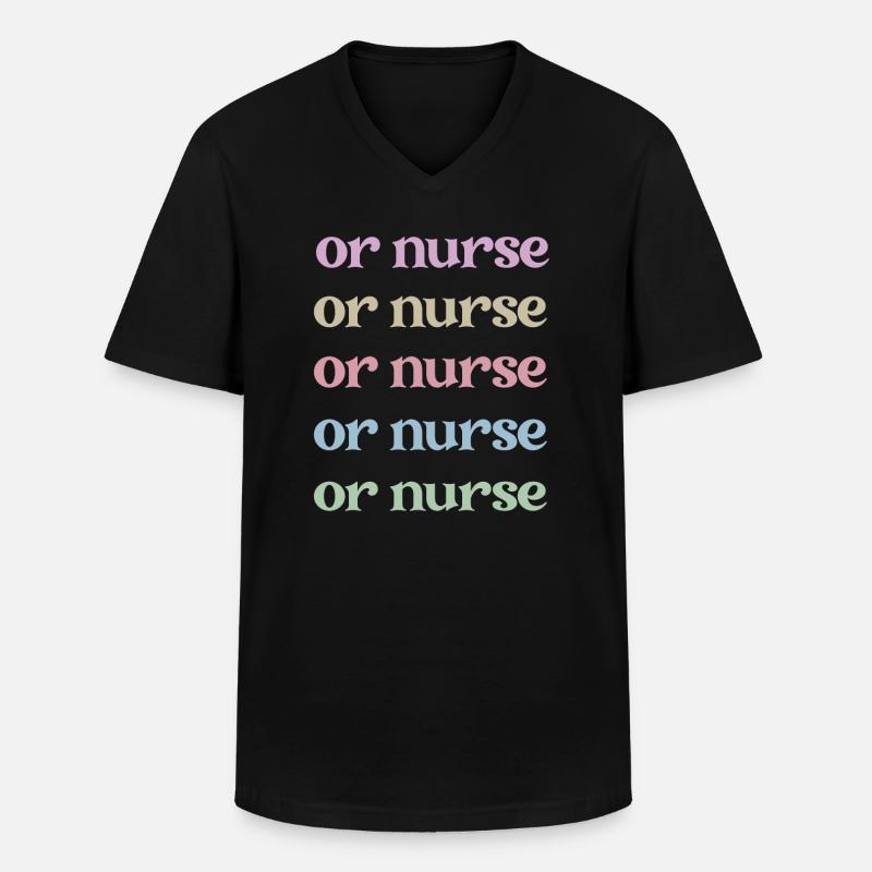 OP-Schwester Operationsschwester Krankenschwester - Männer-T-Shirt mit V-Ausschnitt - Schwarz