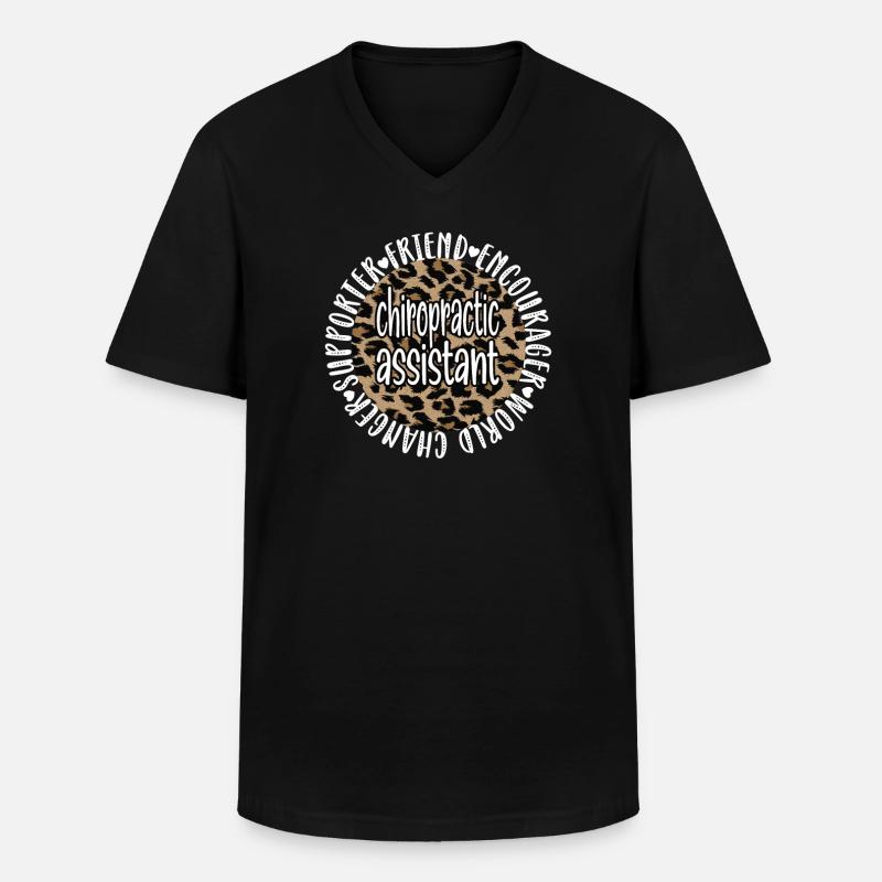 Chiropractic Assistant Chiropractic Assistant - Men's V-Neck T-Shirt - black