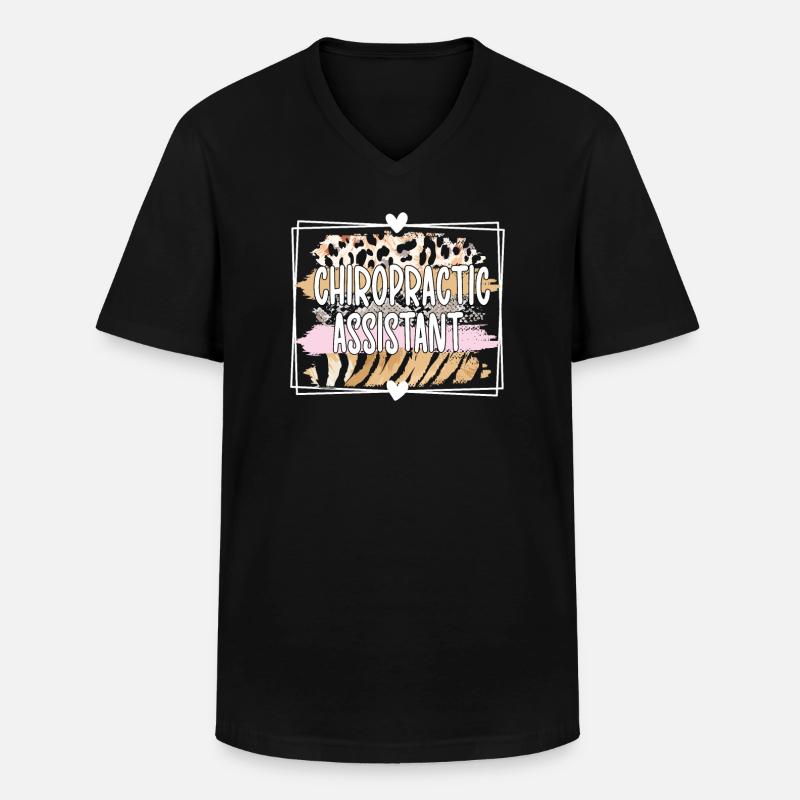 Chiropraktischer Assistent Chiropraktik Assistent - Männer-T-Shirt mit V-Ausschnitt - Schwarz