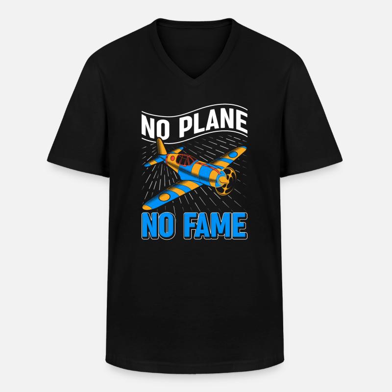 Airline Pilot Piloten Spruch Flugzeugpilot - Männer-T-Shirt mit V-Ausschnitt - Schwarz