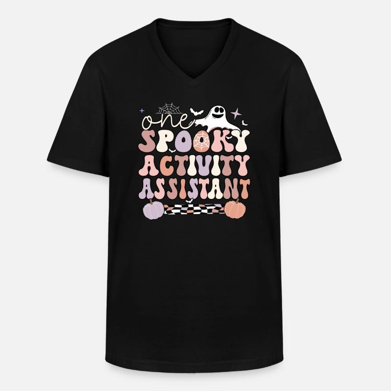 Activity Assistant Activity Professional Halloween - Männer-T-Shirt mit V-Ausschnitt - Schwarz