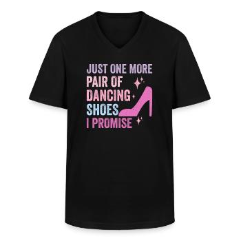 Tanzen Spruch Ballsaal Paartanz Tanz Tanzfläche - Männer-T-Shirt mit V-Ausschnitt - Schwarz - Vorne - AI Model Male 178 dark (178cm)