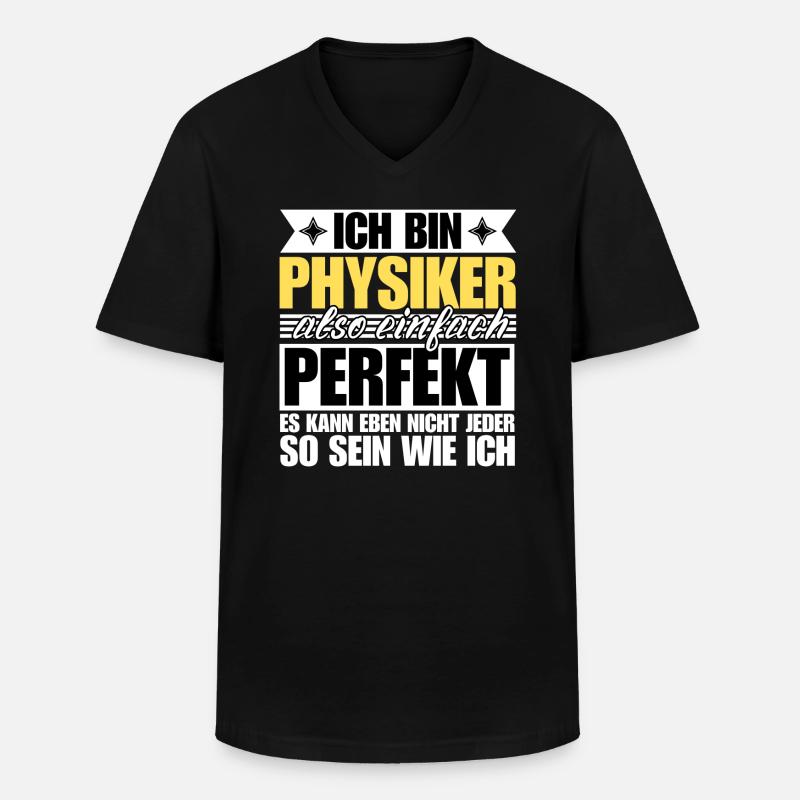 Perfekter Physiker - Männer-T-Shirt mit V-Ausschnitt - Schwarz