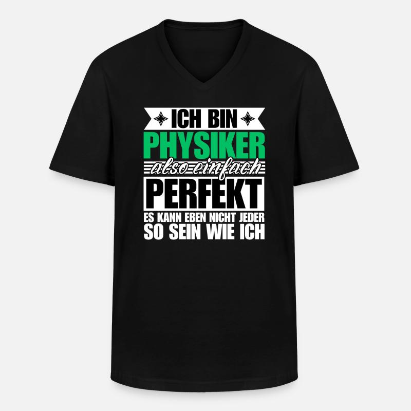 Perfekter Physiker - Männer-T-Shirt mit V-Ausschnitt - Schwarz