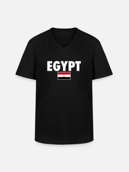 Egypt Egyptian Flag Egyptian - Men's V-Neck T-Shirt - black