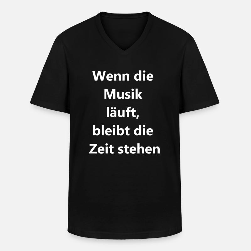 Zeitlos Geschenk - Männer-T-Shirt mit V-Ausschnitt - Schwarz