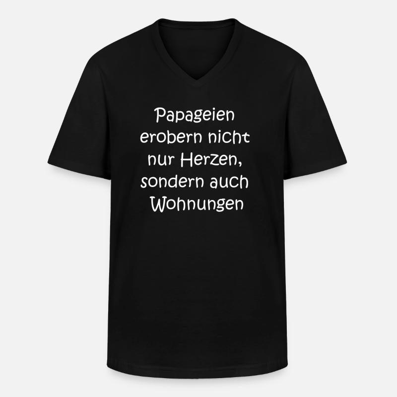 Wohnungs-Deko-Geschenk - Männer-T-Shirt mit V-Ausschnitt - Schwarz