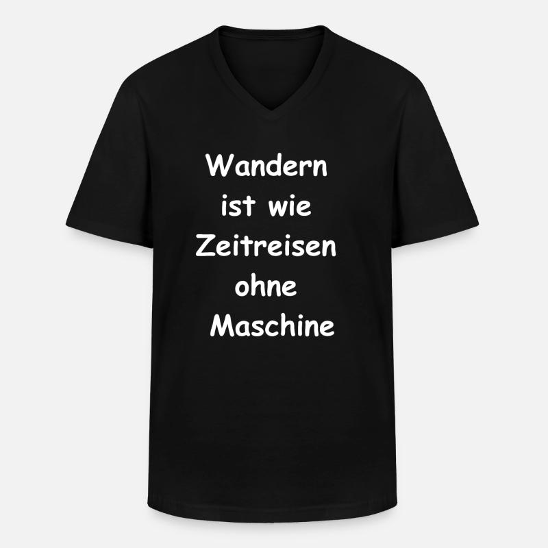 Zeitreise Geschenk - Männer-T-Shirt mit V-Ausschnitt - Schwarz
