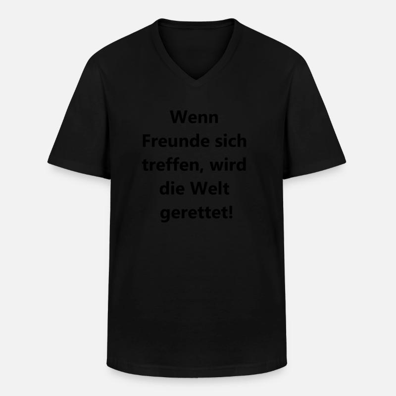 Heldenhaftes Geschenk - Männer-T-Shirt mit V-Ausschnitt - Schwarz
