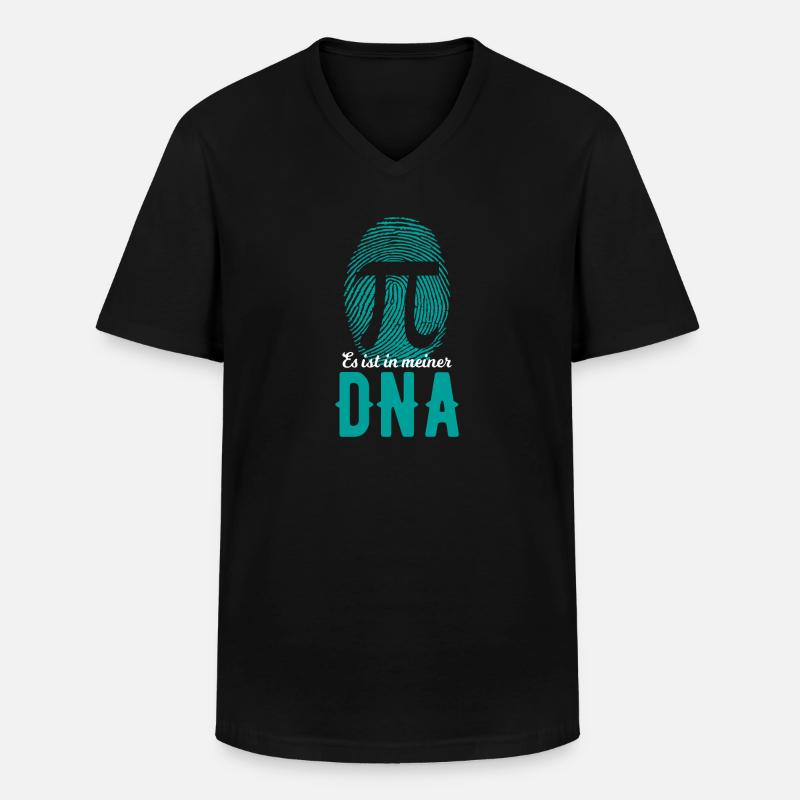 Math DNA Math Teacher Math Teacher Mathematician - Men's V-Neck T-Shirt - black