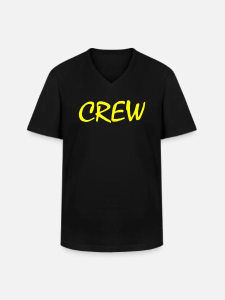 Crew - Men's V-Neck T-Shirt - black