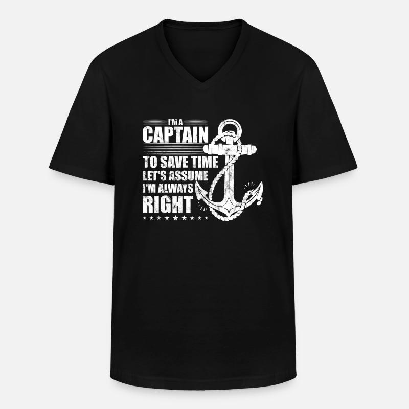 Schlepper Schleppboot Tug Life - Männer-T-Shirt mit V-Ausschnitt - Schwarz