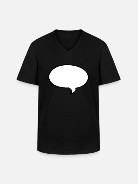 Speech bubble Speech bubble bulle - Men's V-Neck T-Shirt - black