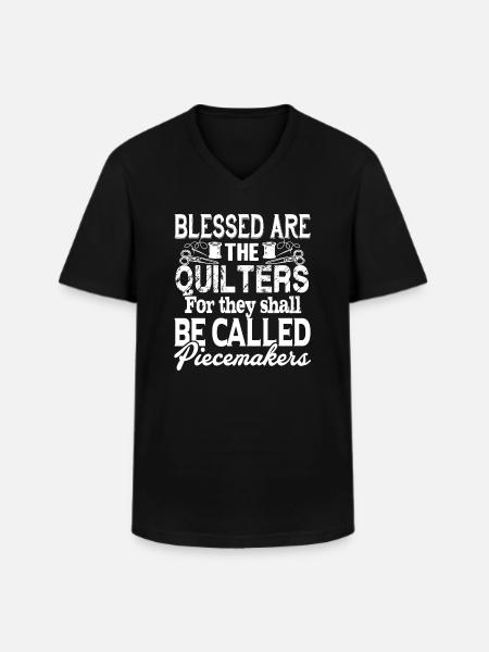 Quilter Are The Quilters - Men's V-Neck T-Shirt - black