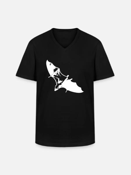 Gliding flying fox - Men's V-Neck T-Shirt - black