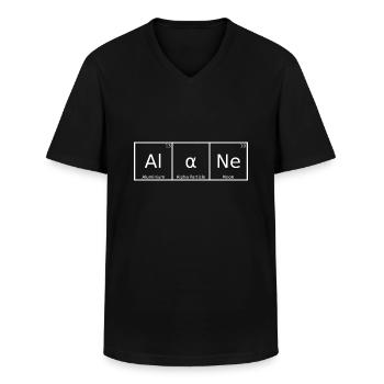 Alane Name Vorname Chemie Periodensystem Elemente - Männer-T-Shirt mit V-Ausschnitt - Schwarz - Vorne - AI Model Male 178 dark (178cm)