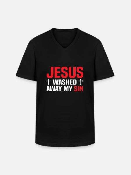 Jesus Christ - Men's V-Neck T-Shirt - black